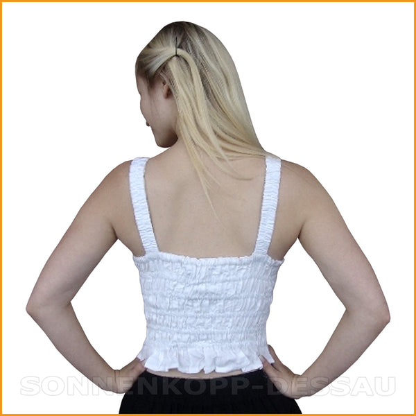 Alternative MIEDER BLUSE weiß | Mieder Top weiß