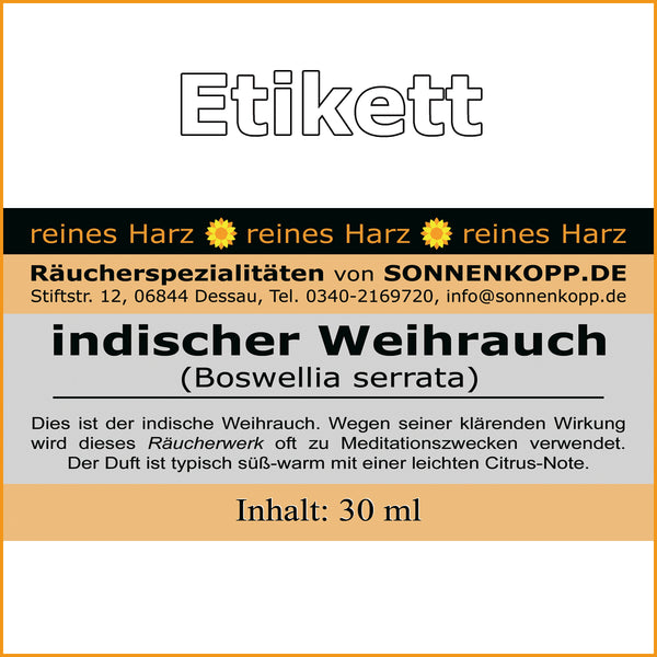 Ayurvedischer Weihrauch aus Indien | Boswellia serrata