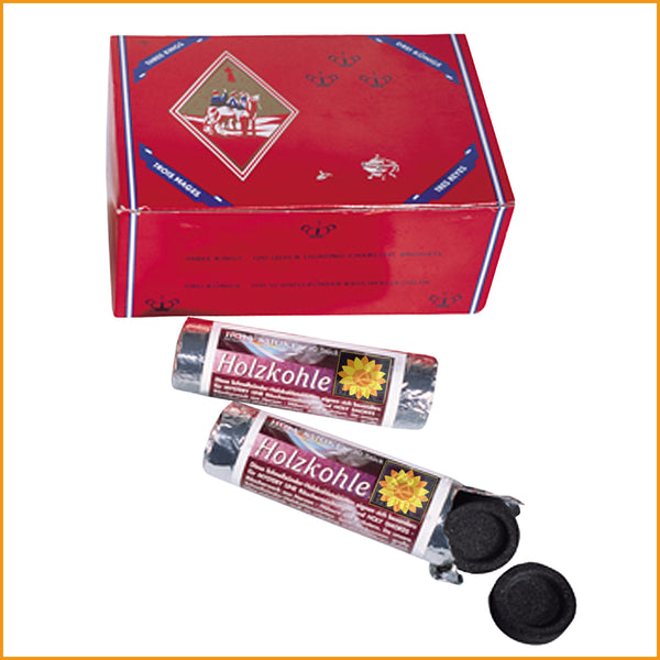 RÄUCHERKOHLE dm 33mm und 40mm | Holzkohle zum Räuchern