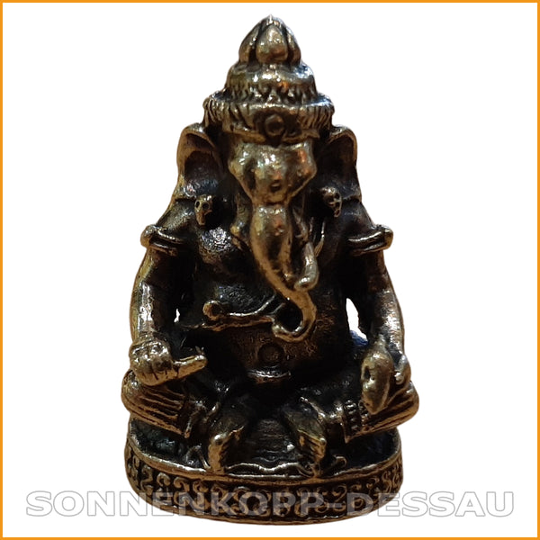 Kleiner GANESHA - indischer Elefanten Gott - Ganesh - Messing