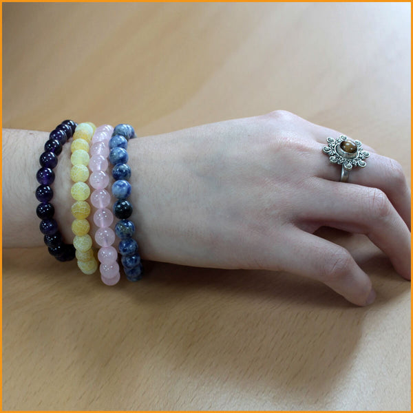 Amethyst Armband echt - Kugelarmband
