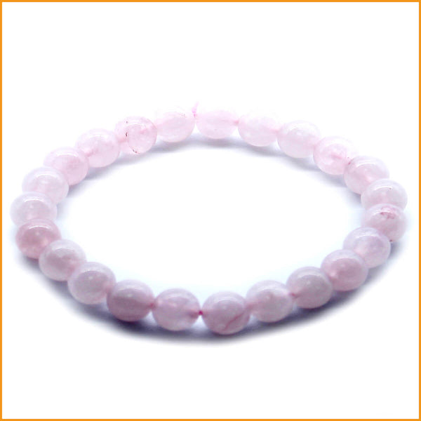 Rosenquarz Edelstein Perlen Armband