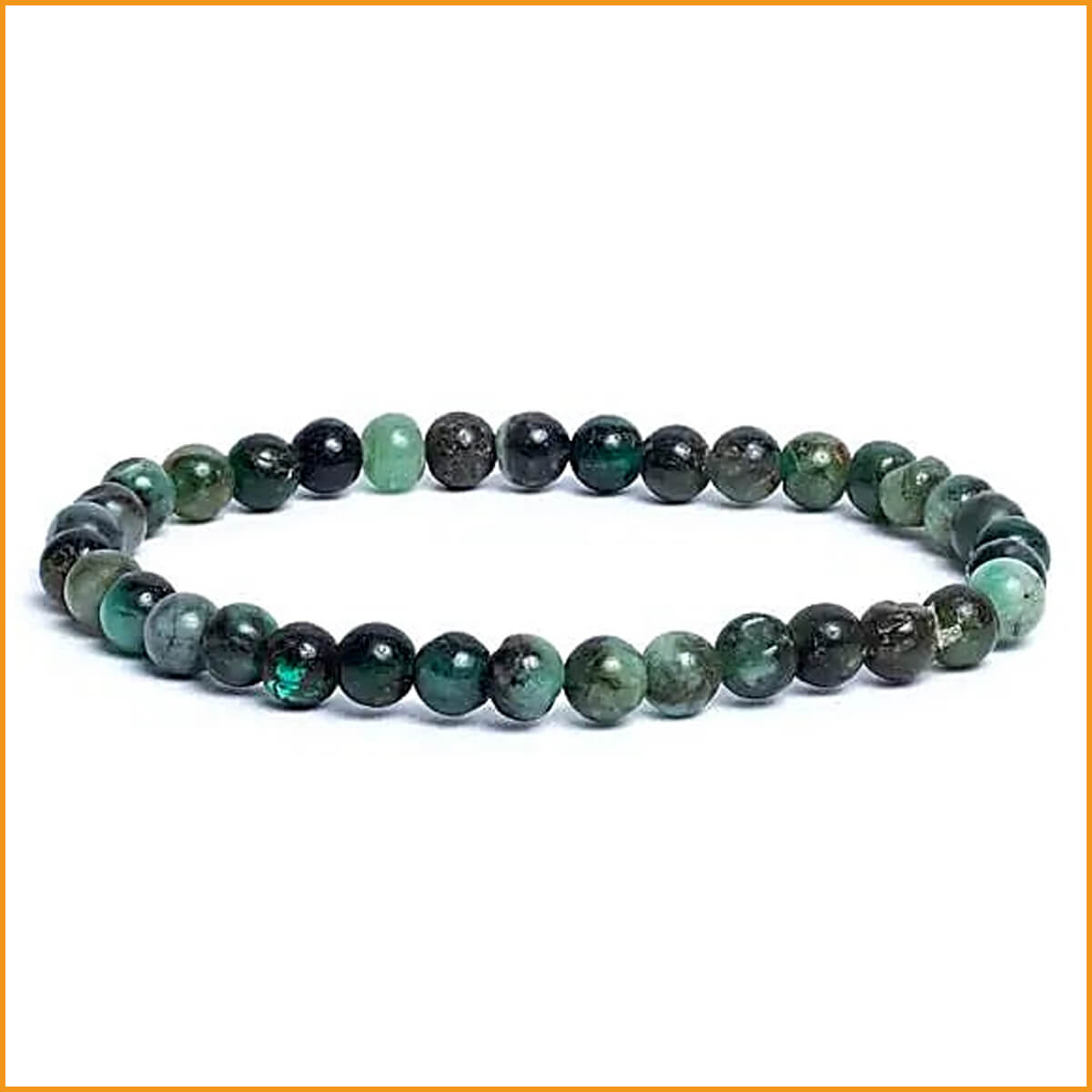 Edelstein Armband - SMARAGD - Kraftarmband - Kugelarmband - HEILSTEIN