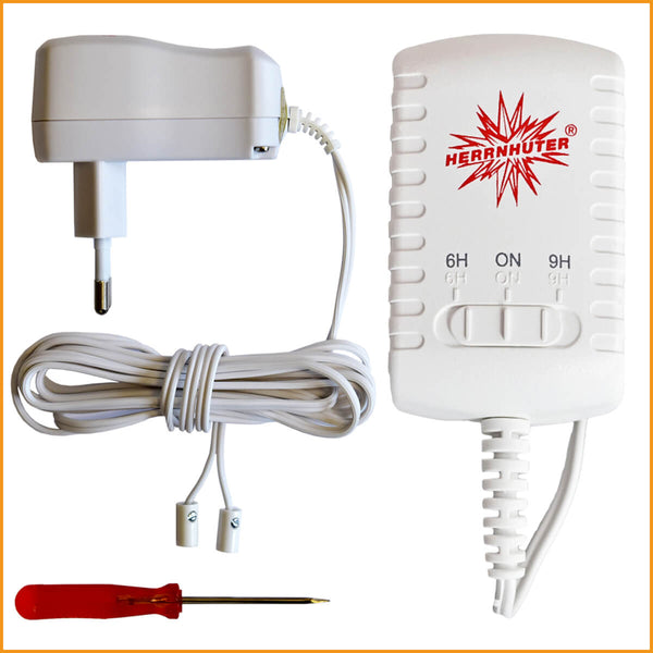 Netzteil mit TIMER für Herrnhuter Stern 13 und 8 cm