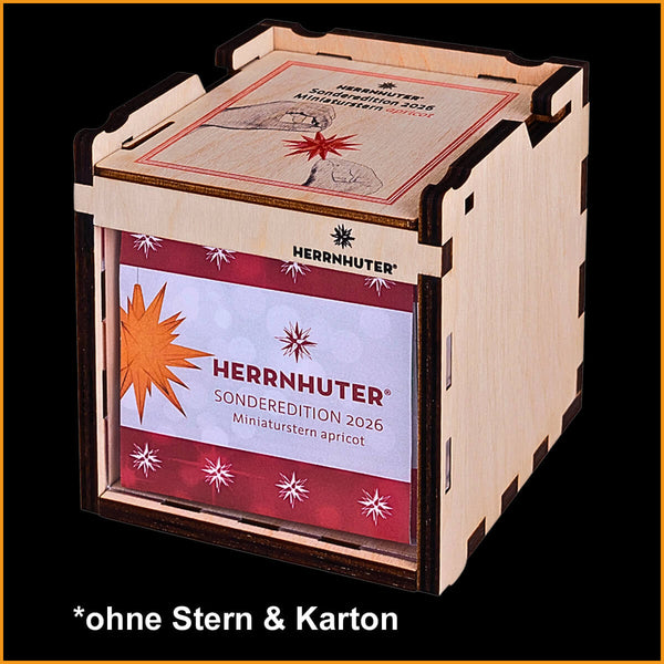 SAMMEL BOX für Herrnhuter Miniaturstern SONDEREDITION in apricot 2026 mit original Karton