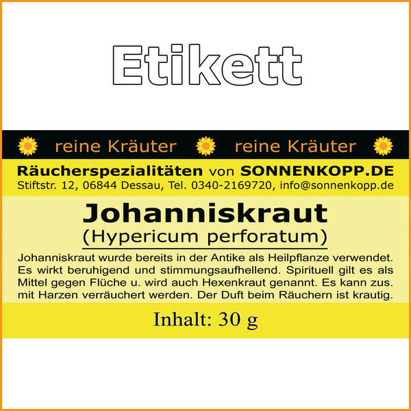 Johanniskraut zum Räuchern | Johanniskraut Wirkung