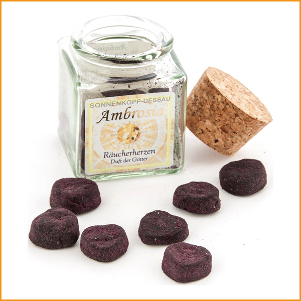 Ambrosia Räucher-Herzen | Ambrosia Herzen | Räuchermischung Berk