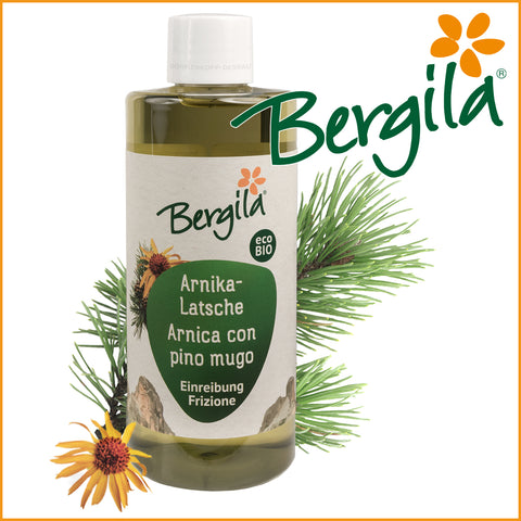 EINREIBUNG mit ARNIKA & LATSCHENKIEFER - Bergila ® BIO Produkt