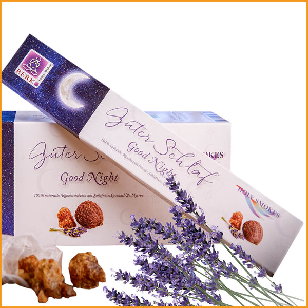 GESUNDER SCHLAF - Räucherstäbchen mit Maidalnuss, Lavendel & Myrrhe