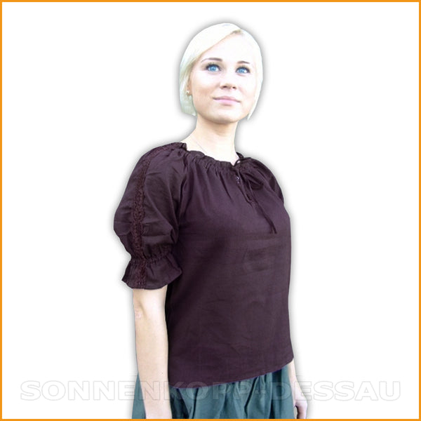 Alternative DAMEN BLUSE aubergine | Carmenbluse aubergine
