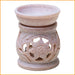 AROMALAMPE - Speckstein - DUFTLAMPE Blumen - 100% Handarbeit
