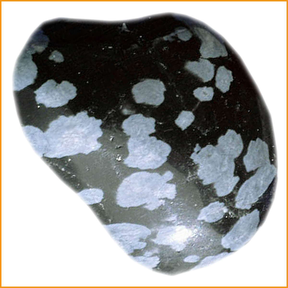 SCHNEEFLOCKEN OBSIDIAN Heilstein | Schneeflocken-Obsidian Trommelstein