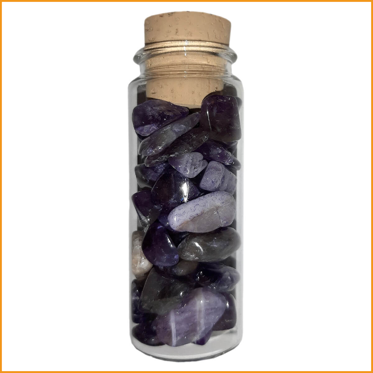 Edelsteine im Glas - AMETHYST - Heilsteine - Energiesteine Ametyst