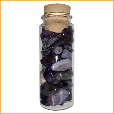 Edelsteine im Glas - AMETHYST - Heilsteine - Energiesteine Ametyst