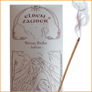 Elbenzauber SAFRAN Weisse Reihe Räucherstäbchen | White Line Safran