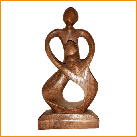 Figur Mutter mit Kind | Skulptur Mutter mit Kind | Feng Shui Figur