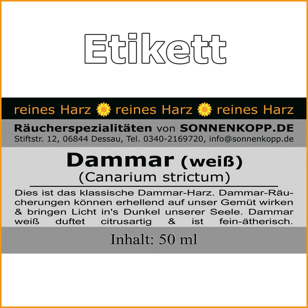 Räuchermittel Dammar | Dammar-Harz