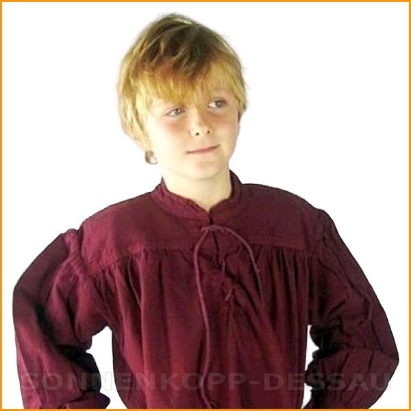 Alternatives KINDER HEMD rot | Alternatives KINDERHEMD weinrot