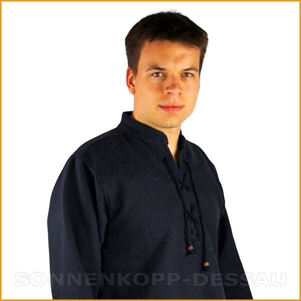 BAUMWOLLHEMD Herren schwarz