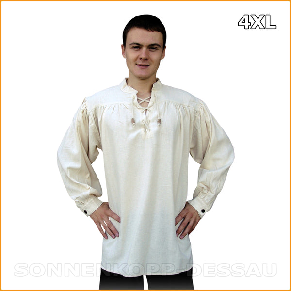 Alternatives HERREN HEMD in Übergröße 4XL 5XL in Farbe NATUR