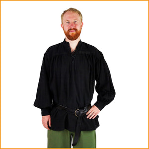 Alternatives Herren Hemd schwarz | Alternatives Herrenhemd schwarz
