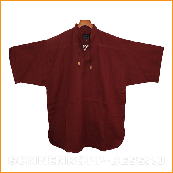 Alternatives SOMMERHEMD - Rotes Herrenhemd - Kurzarm Hemd