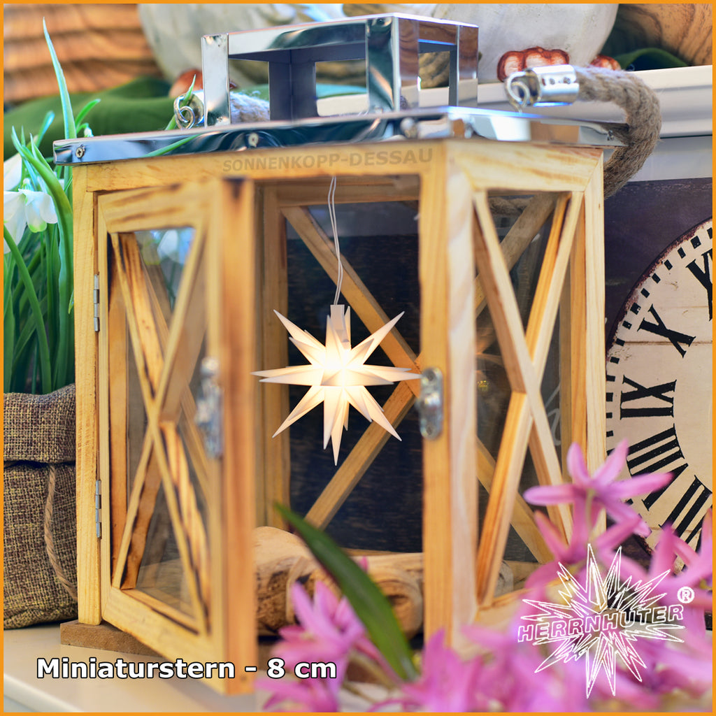 Herrnhuter Miniaturstern 8 cm | HERRNHUTER Stern weiß Kunststoff 8 cm ...