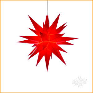 HERRNHUTER Stern rot A1e Kunststoff 13 cm | Herrnhuter Weihnachtsstern