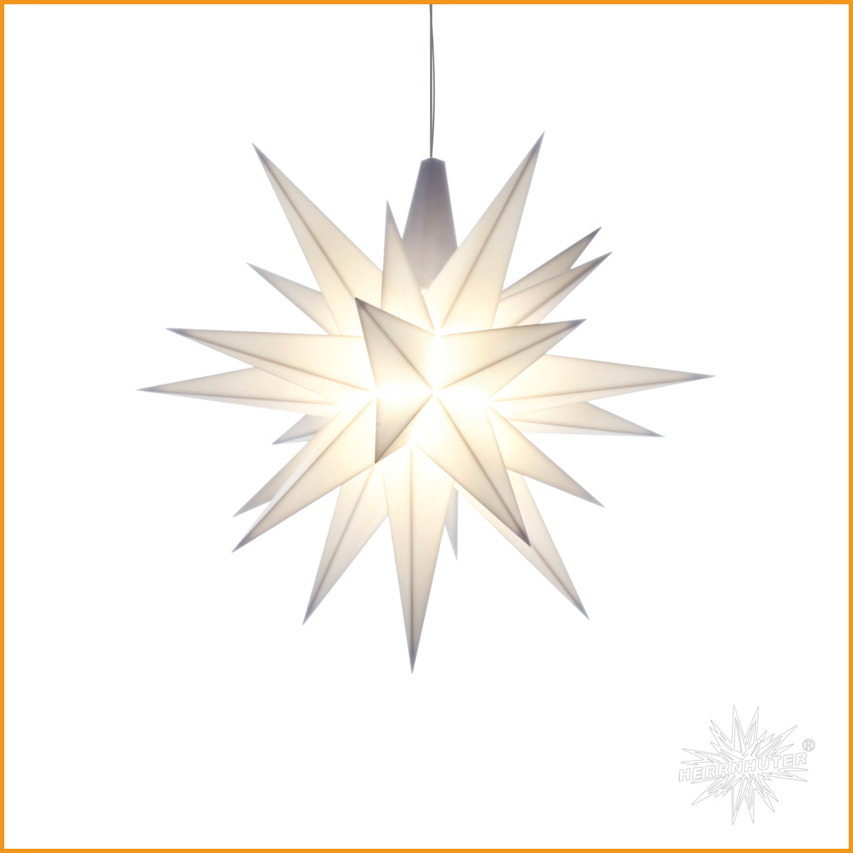 HERRNHUTER Stern weiß A1e Kunststoff 13 cm | Herrnhuter Weihnachtsstern