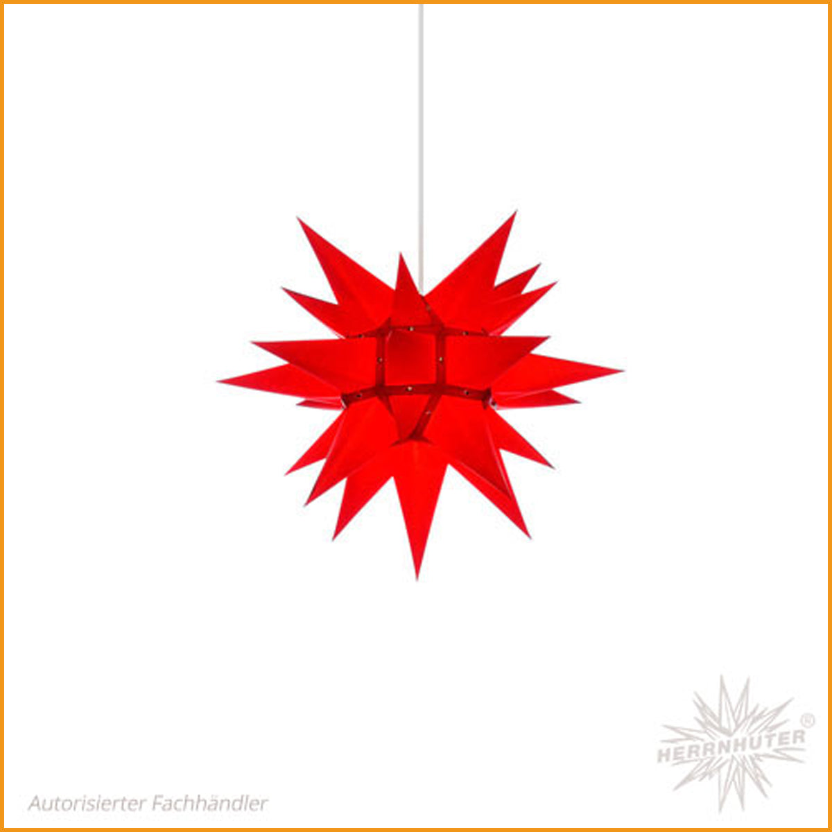 HERRNHUTER Stern ROT Kern Papier Innenbereich 40 cm | Weihnachtsstern