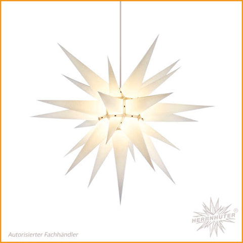 HERRNHUTER Stern WEISS Kern Papier Innenbereich 70 cm | Weihnachtsstern