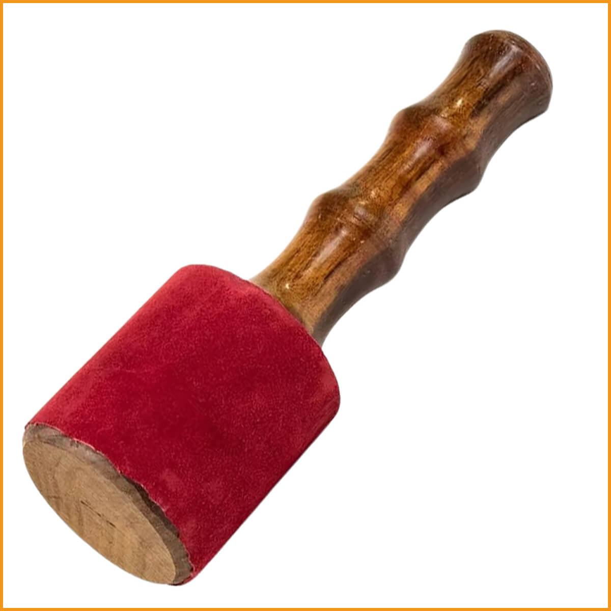 Klangschalen Schlägel - dick & groß & schwer - Holzklöppel Wildleder