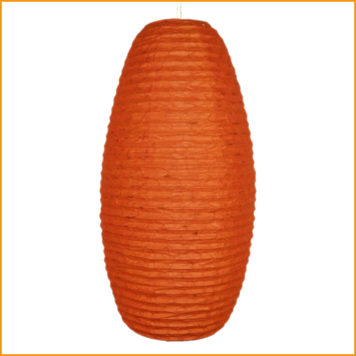 Abat-jour Fatima Hathi - Orange - Papier Lokta - Neuf