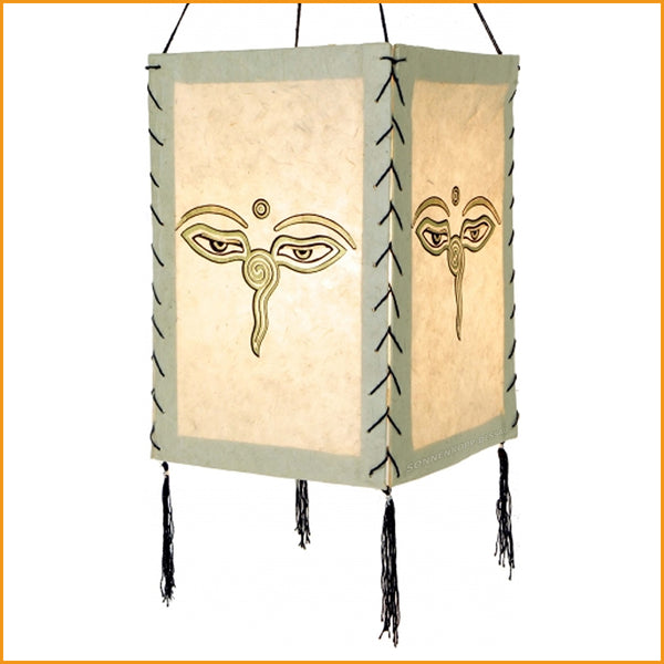 Papier LAMPE - Buddhas Augen - natur - Papierlampenschirm