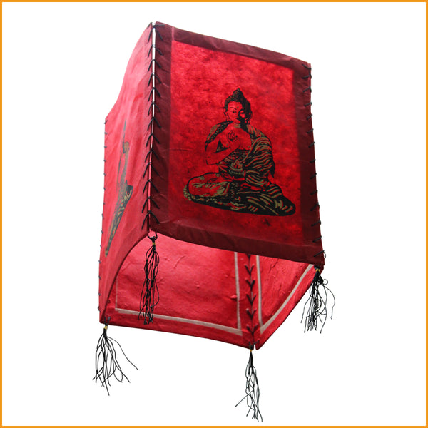 Buddha Lampe Rot | Buddhalampe Rot | Budda Lampe