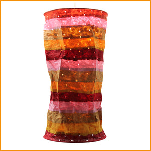 Runde Papier Hängelampe - Nepal - Sonnen Töne - Lampe