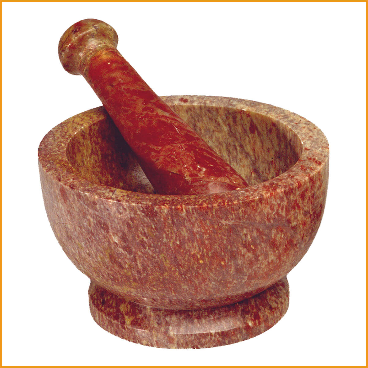 MÖRSER aus Speckstein - Handarbeit aus Stein - schwer - Gewürzmörser