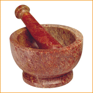 MÖRSER aus Speckstein - Handarbeit aus Stein - schwer - Gewürzmörser