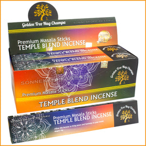 TEMPLE BLEND Nag Champa GOLDEN TREE Räucherstäbchen - Tempelmischung