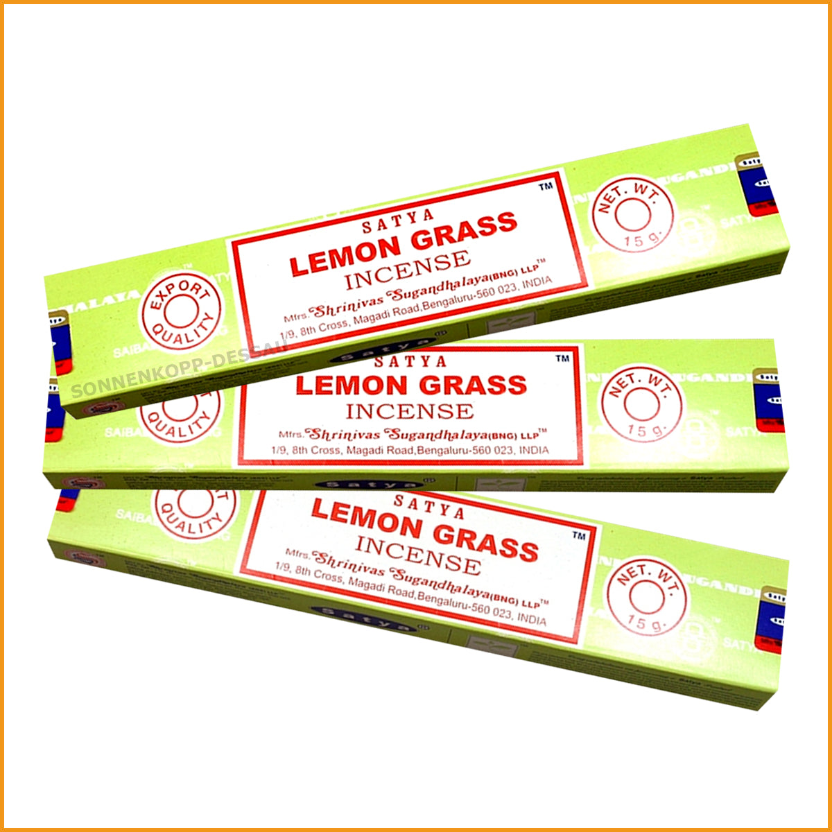 Nag Champa LEMON GRASS | Räucherstäbchen Zitronengras