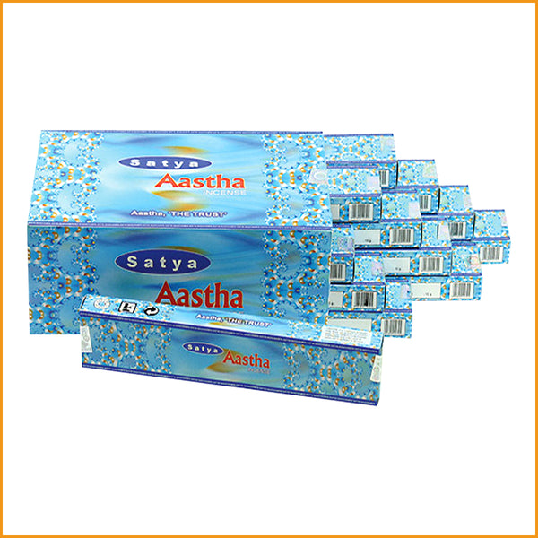 Nag Champa Aastha PAKET mit Räucherhalter