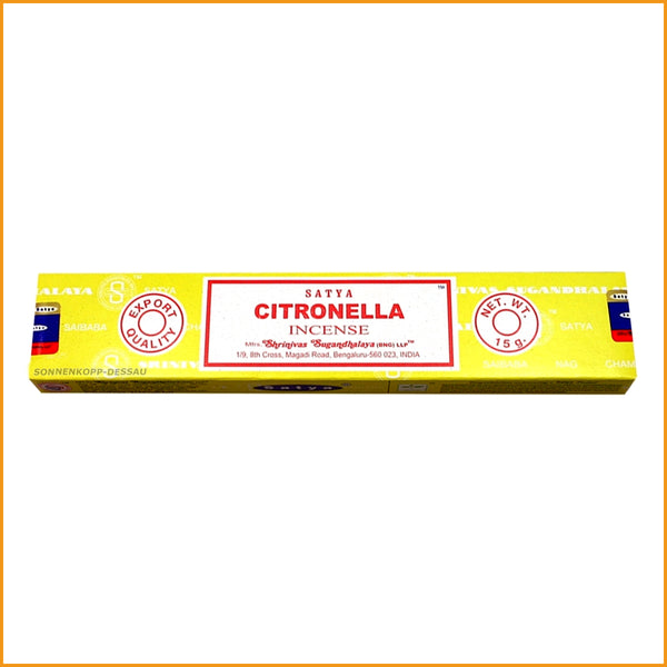 Nag Champa Citronella PAKET mit Räucherstäbchenhalter