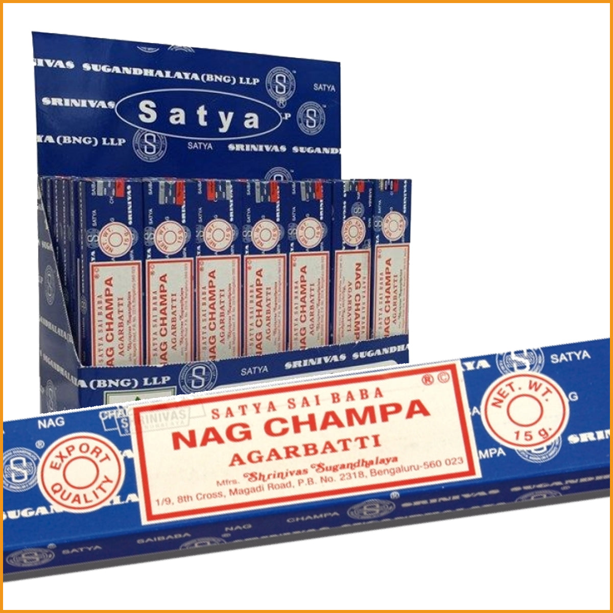 Nag Champa SATYA SAI BABA | Räucherstäbchen | Blaue Nag Champa