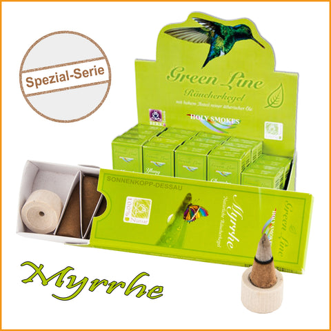 Räucherkegel MYRRHE - Green Line | Räucher Kegel Myrrhe