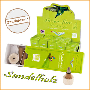 Räucherkegel SANDELHOLZ - Green Line | Räucher Kegel Sandel
