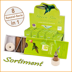 Räucherkegel SORTIMENT - Green Line Serie - ALLE Sorten vereint