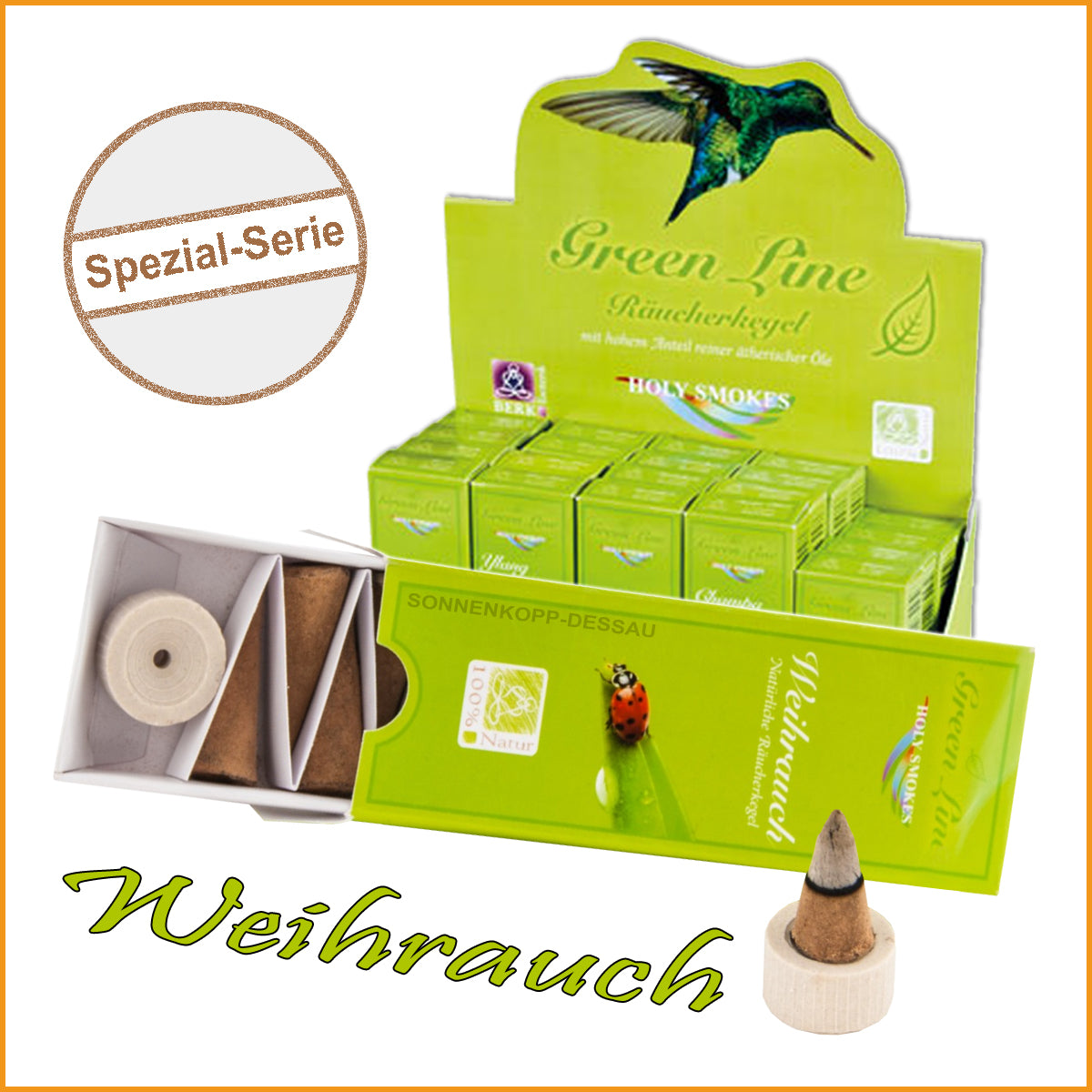 Räucherkegel WEIHRAUCH - Green Line | Räucher Kegel Olibanum
