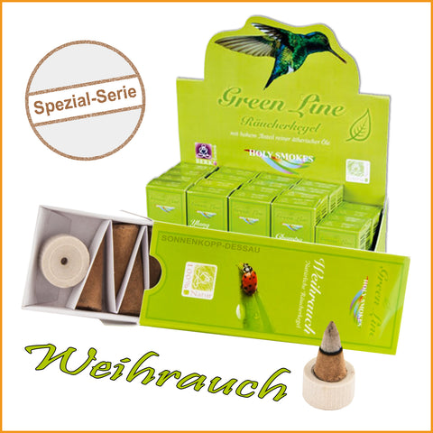 Räucherkegel WEIHRAUCH - Green Line | Räucher Kegel Olibanum