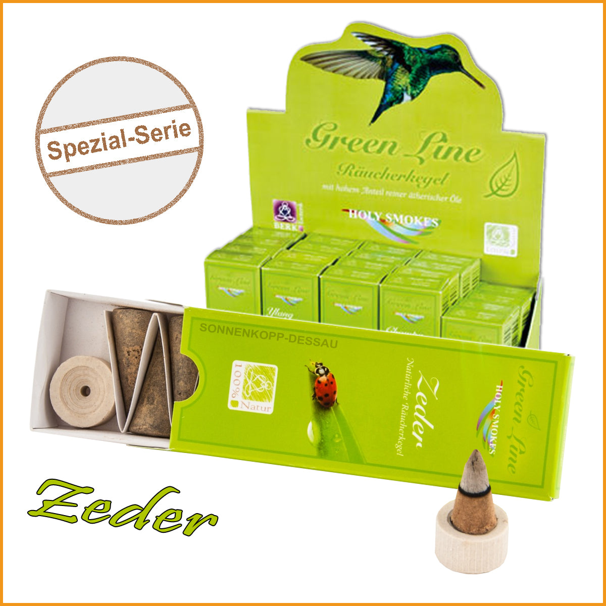 Räucherkegel ZEDER - Green Line | Räucher Kegel Zeder