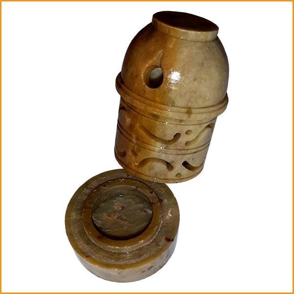 Stein Räucherkegelhalter | Steindöschen Räucherhalter